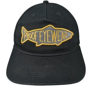Proof Eyewear Snapback 5 Panel Cap Black One Size Adjustable Boise ID